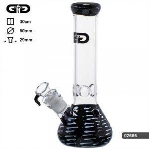 Grace Glass Bong - 7mm - 29,2 mm - 6Arm - Black